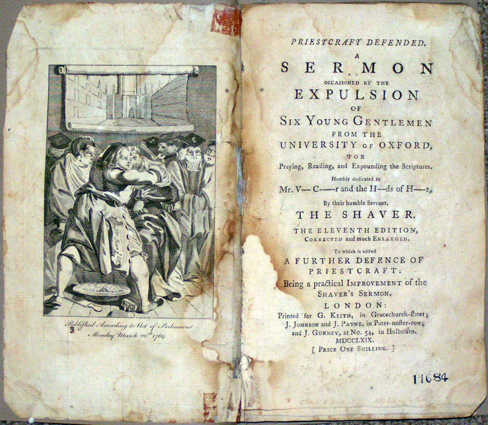 Image for Priestcraft Defended. A Sermon Occasioned by the Expulsion of Six You