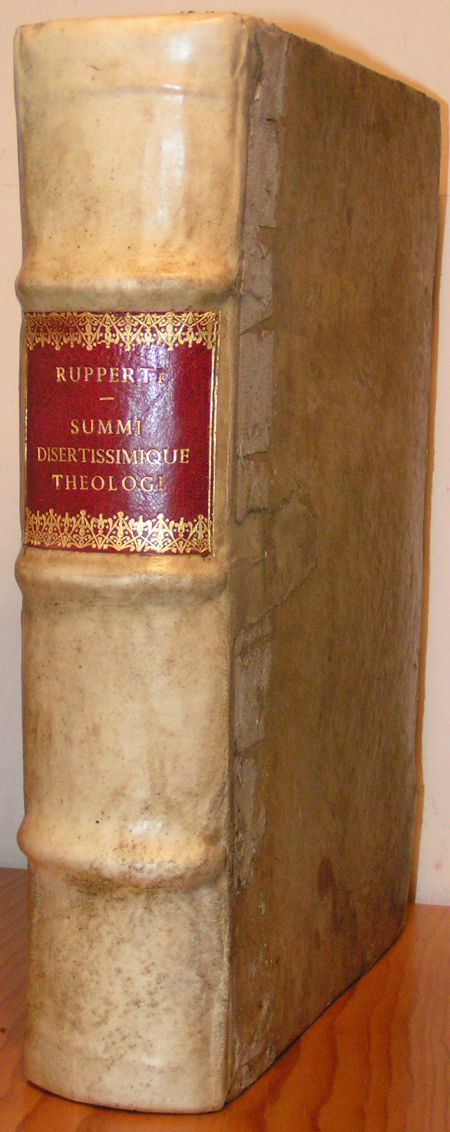 Rvperti Abbatis Tvitiensis, Svmmi, Disertissimiqve Theologi, Sacris Dvmtaxat omni probantis, in XII. prophetas minores Commentariorum libri XXXII. ex veris primiscz originalibus, iterum atcz iterum recogniti, atque nunc tandem cum adnotationum ac scripturarum locis fideliter &aelig;diti. [7.8 x 11cm