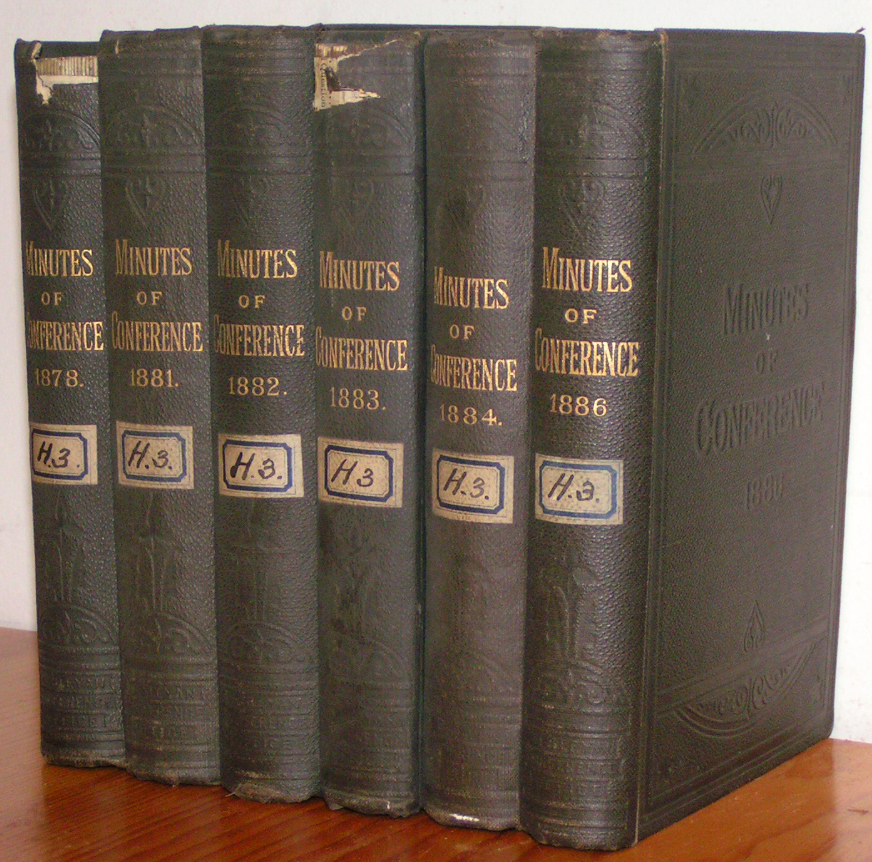 Minutes of Several Conversations at the One Hundred and Thrity-fifth [& 138th-141st, 143rd] Yearly Conference of the People Called Methodists, in the Connexion Established by the Late Rev. John Wesley. 6 vols.