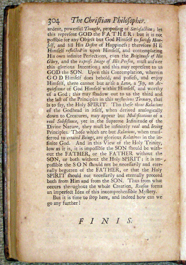 The Christian Philosopher A Collection of the Best Discoveries in