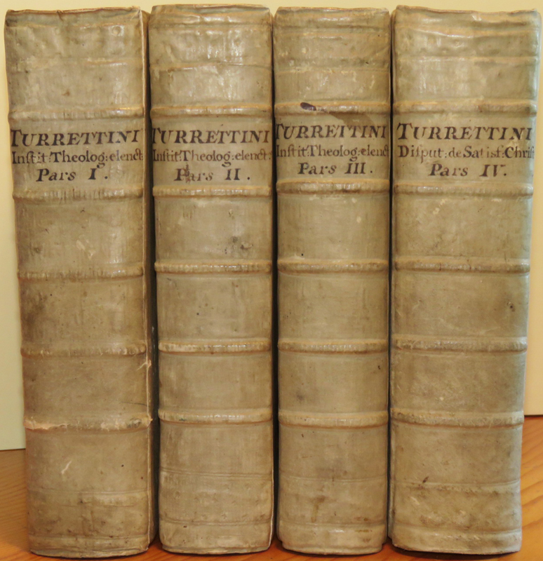 Image for Institutio Theologi&aelig; Elentic&aelig;, in qua Status Controversi&aelig; perspicue exponitur, pr&aelig;cipua Orthodoxorum argumenta proponuntur, et Vindicantur, et Fontes Solutionum aperiuntur.  Authore Francisco Turrettino in Ecclesia, et Academia Genevensi Pastore, et S.S. Theologi&aelig; Professore.  Edition Nova Recognita et Multis Locis Aucta: Addita est Benedicti Picteti Profess Genevensis Oratio de Vita et Obitu Authoris. Nec Non Encomium Operis, Scribente M.L.S.S. Theol.D. et. Pr.  Pars Prims [&amp; Secunda, Tertia, &amp; Quarta.]  [Small copperplate device.]